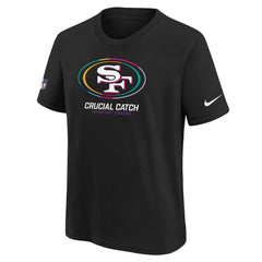 San Francisco 49ers Youth 2024 NFL Crucial Catch T-Shirt Black