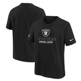Las Vegas Raiders Youth 2024 NFL Crucial Catch T-Shirt Black