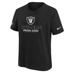 Las Vegas Raiders Youth 2024 NFL Crucial Catch T-Shirt Black