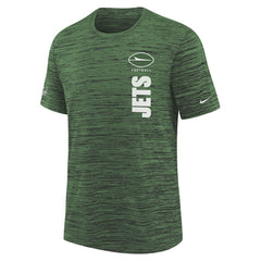 New York Jets Youth Sideline Velocity Performance T-Shirt Green