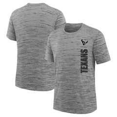 Houston Texans Youth Sideline Velocity Performance T-Shirt Heather Charcoal