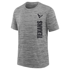 Houston Texans Youth Sideline Velocity Performance T-Shirt Heather Charcoal