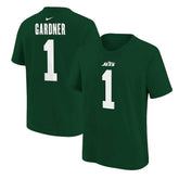 Ahmad Sauce Gardner New York Jets Youth Player Name & Number T-Shirt Green
