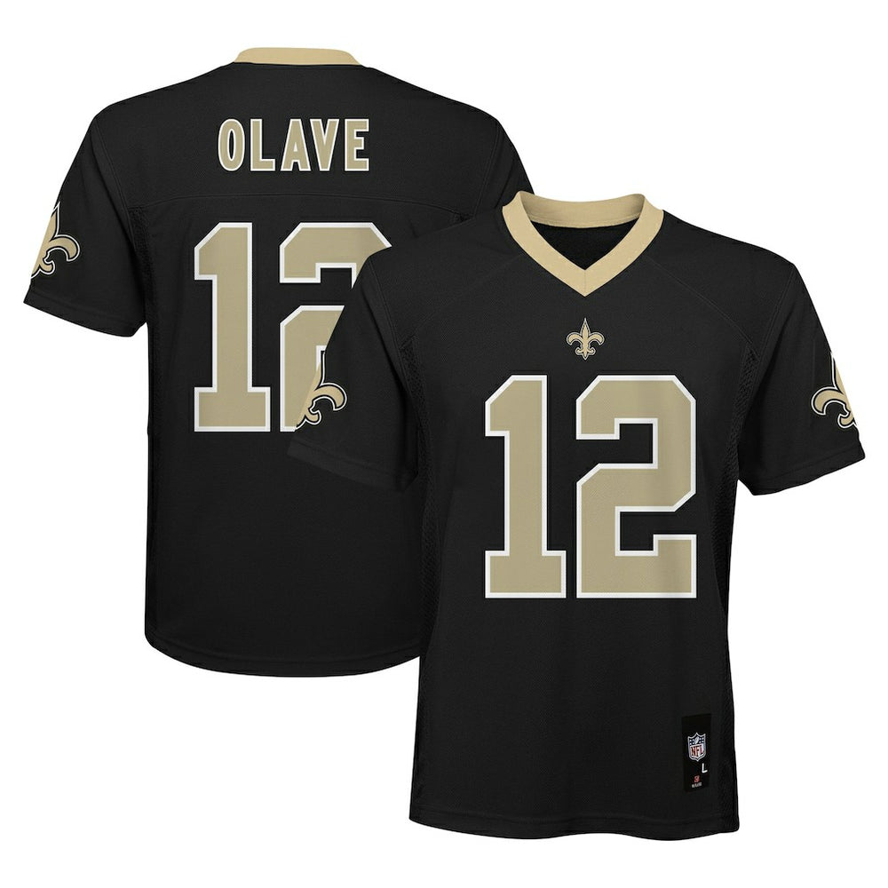 NFL Chris Olave New Orleans Saints Youth Replica Player Jersey - Black on sale