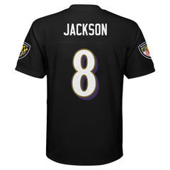 NFL Lamar Jackson Baltimore Ravens Preschool Replica Player Jersey - Black sale