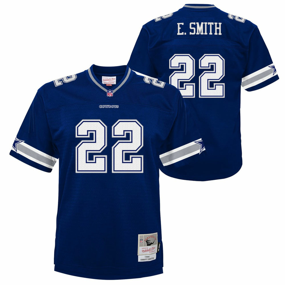 NFL Emmitt Smith Dallas Cowboys Youth 1996 Legacy Jersey - Navy for sale