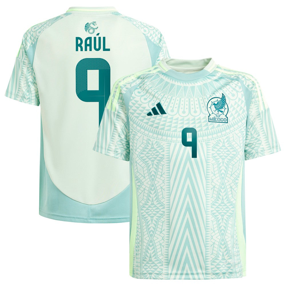Raul Jimenez Mexico National Team Youth 2024 Away Replica Player Jersey Green