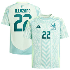 Hirving Lozano Mexico National Team Youth 2024 Away Replica Player Jersey Green shop