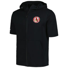 St. Louis Cardinals Levelwear Recruit Short Sleeve Full-Zip Hoodie - Black Hoodies