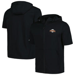 San Francisco Giants Levelwear Recruit Short Sleeve Full-Zip Hoodie - Black Hoodies