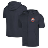 Houston Astros Levelwear Recruit Short Sleeve Full-Zip Hoodie - Navy Hoodies