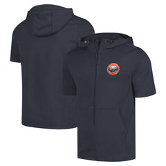 Houston Astros Levelwear Recruit Short Sleeve Full-Zip Hoodie - Navy Hoodies