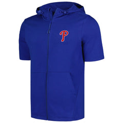 Philadelphia Phillies Levelwear Recruit Short Sleeve Full-Zip Hoodie - Royal Hoodies