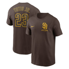 Fernando Tatis Jr. San Diego Padres Nike 2024 MLB World Tour Seoul Series Name & Number T-Shirt - Brown T-shirts