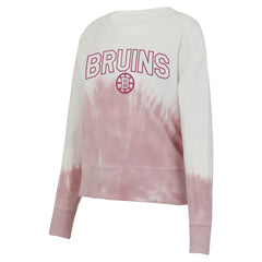 NHL Boston Bruins Concepts Sport Women's Orchard Tie-Dye Long Sleeve Top - Pink/White