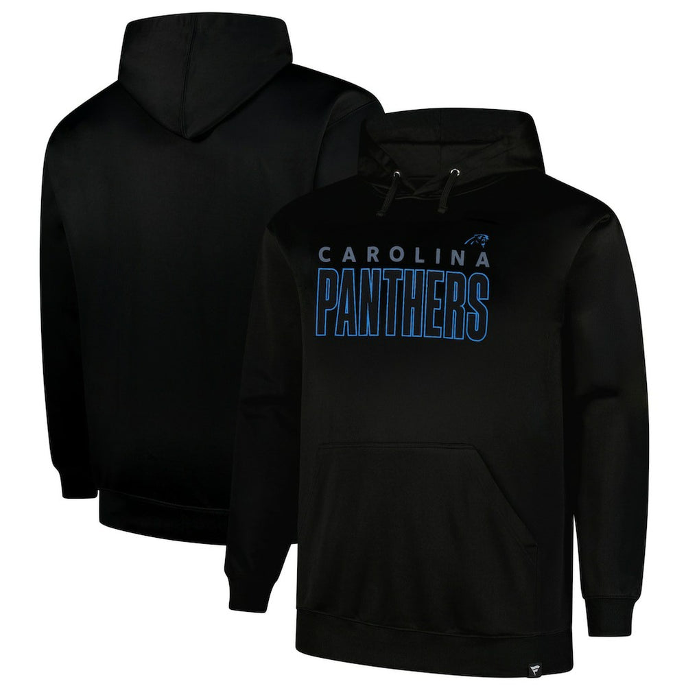 Carolina Panthers Big & Tall Fleece Pullover Hoodie Black