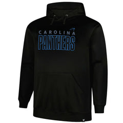 Carolina Panthers Big & Tall Fleece Pullover Hoodie Black
