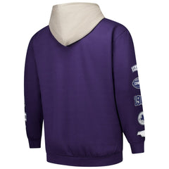Dallas Cowboys Big & Tall Patched Out Pullover Hoodie Purple