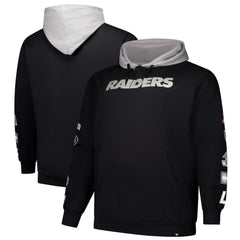 Las Vegas Raiders Big & Tall Patched Out Pullover Hoodie Black