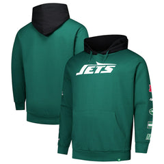 New York Jets Big & Tall Patched Out Pullover Hoodie Green