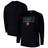Chicago Bears Profile Big & Tall Pop Long Sleeve T-Shirt Black