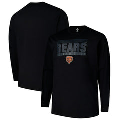 Chicago Bears Profile Big & Tall Pop Long Sleeve T-Shirt Black