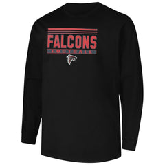 Atlanta Falcons Profile Big & Tall Pop Long Sleeve T-Shirt Black