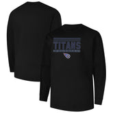 Tennessee Titans Profile Big & Tall Pop Long Sleeve T-Shirt Black