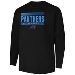 Carolina Panthers Profile Big & Tall Pop Long Sleeve T-Shirt Black