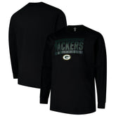 Green Bay Packers Profile Big & Tall Pop Long Sleeve T-Shirt Black