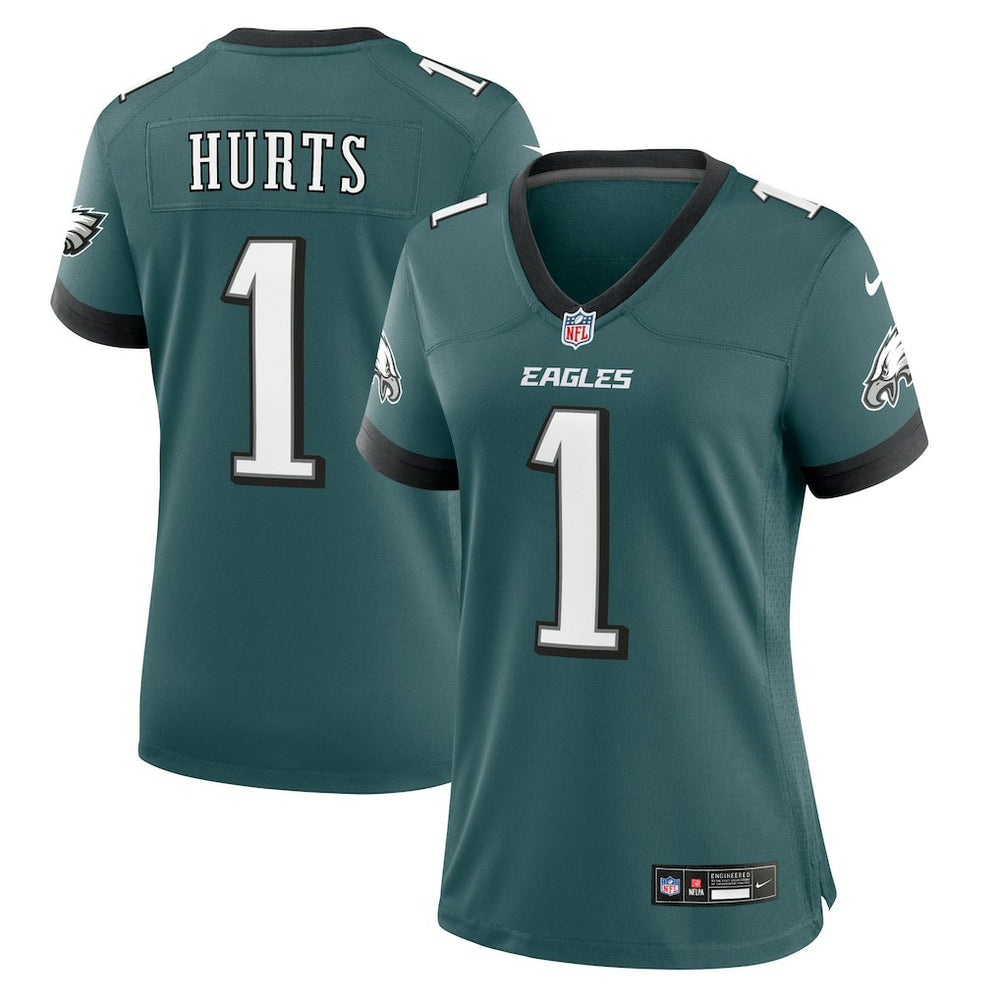 NFL Jalen Hurts Philadelphia Eagles Women's Team Game Jersey - Midnight Green