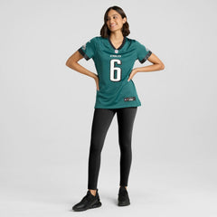 DeVonta Smith Philadelphia Eagles Women's Team Game Jersey Midnight Green