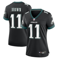 NFL A.J. Brown Philadelphia Eagles Women's Alternate Game Jersey - Black
