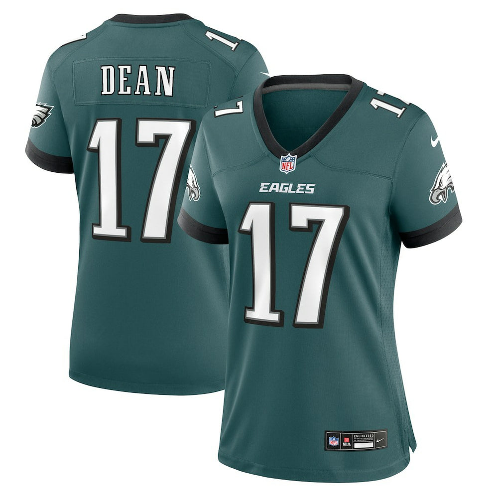 Nakobe Dean Philadelphia Eagles Women's Team Game Jersey Midnight Green