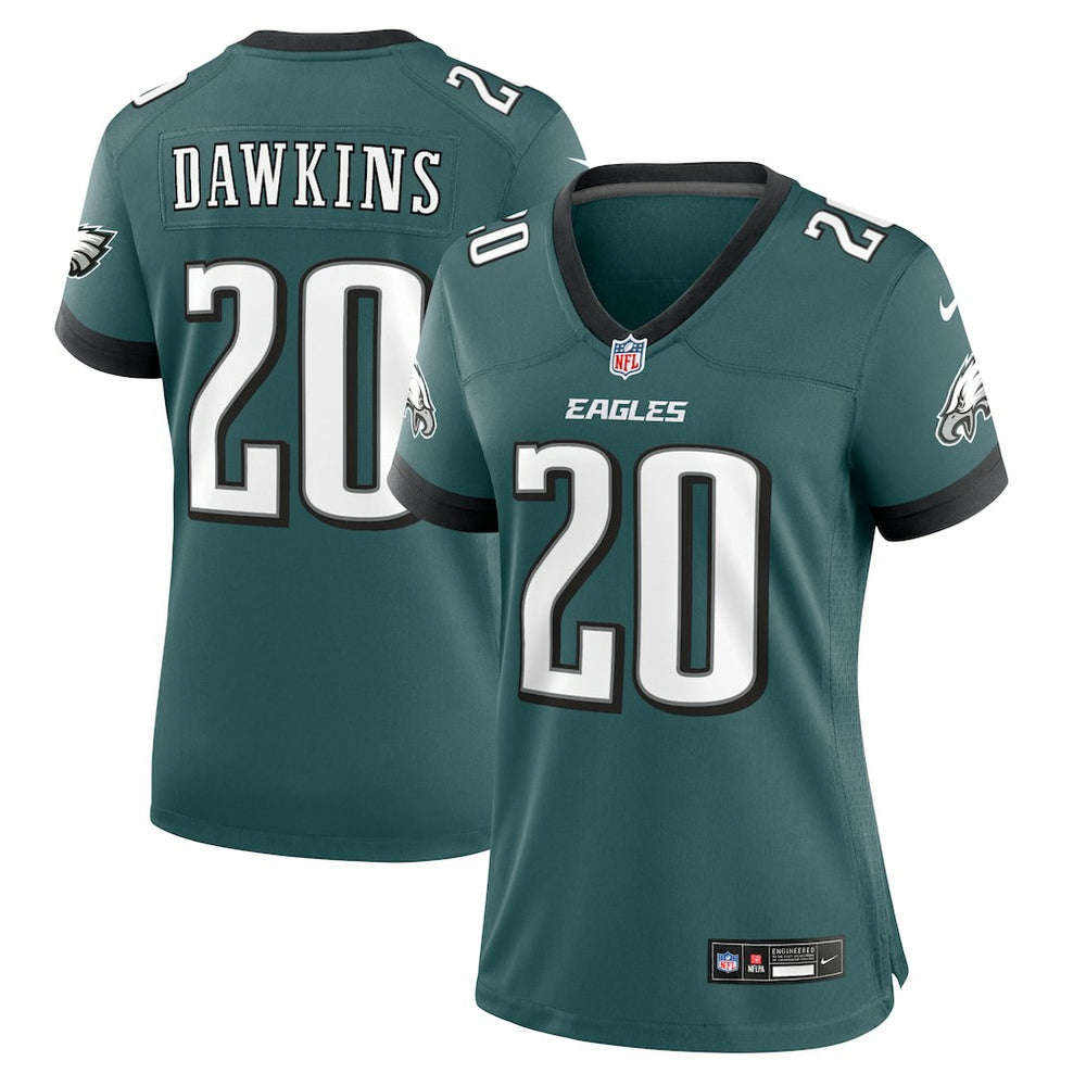 Brian Dawkins Philadelphia Eagles Women's Retired Player Game Jersey Midnight Green
