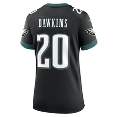 Brian Dawkins Philadelphia Eagles Women's Alternate Game Jersey Black