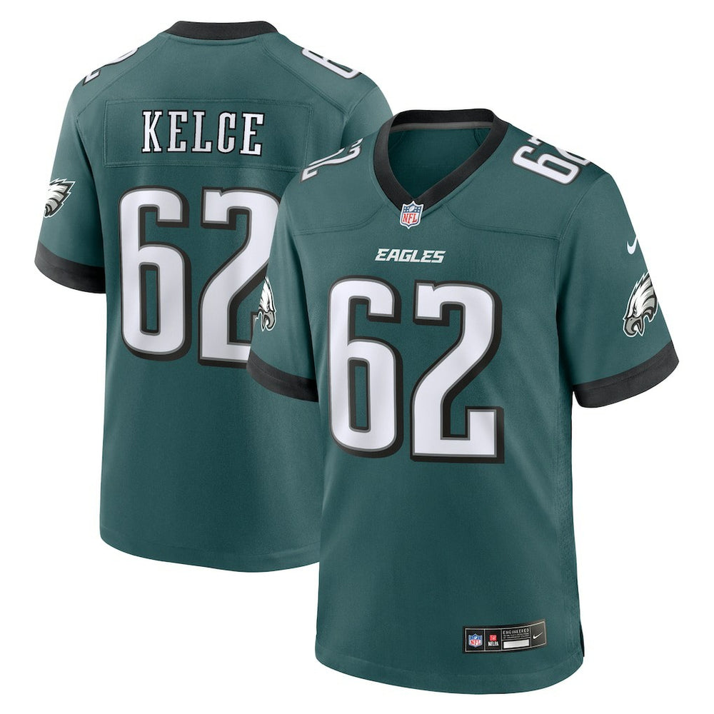 Jason Kelce Philadelphia Eagles Team Game Jersey Midnight Green