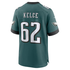 Jason Kelce Philadelphia Eagles Team Game Jersey Midnight Green