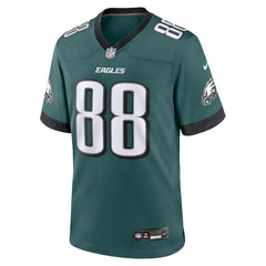 NFL Dallas Goedert Philadelphia Eagles Team Game Jersey - Midnight Green