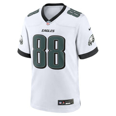 NFL Dallas Goedert Philadelphia Eagles White Game Jersey - White