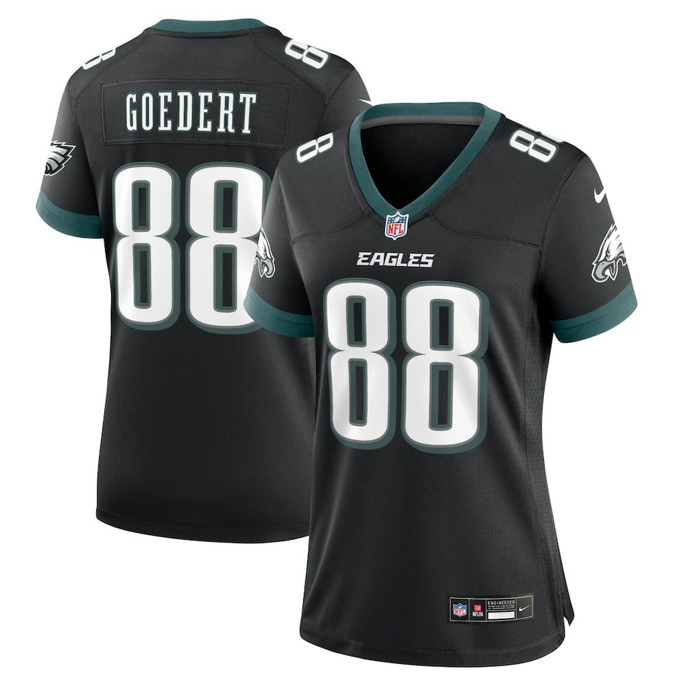 NFL Dallas Goedert Philadelphia Eagles Women's Alternate Game Jersey - Black