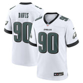 Jordan Davis Philadelphia Eagles White Game Jersey White
