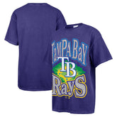 Tampa Bay Rays '47 Women's Flashing Lights Boyfriend T-Shirt - Navy T-shirts