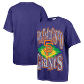 San Francisco Giants '47 Women's Flashing Lights Boyfriend T-Shirt - Navy T-shirts