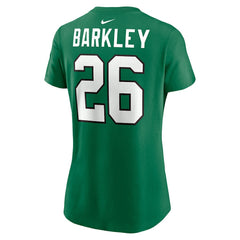 Saquon Barkley Philadelphia Eagles Women's Player Name & Number T-Shirt Kelly Green