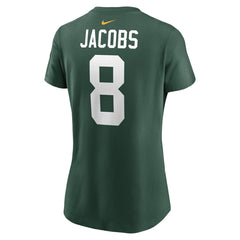 Josh Jacobs Green Bay Packers Women's Player Name & Number T-Shirt Green