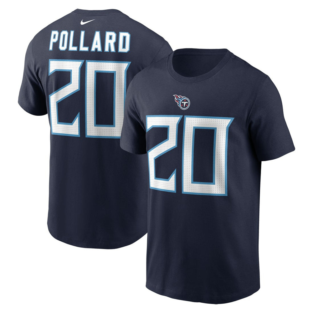Tony Pollard Tennessee Titans Player Name & Number T-Shirt Navy