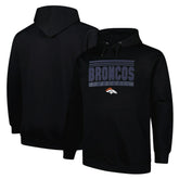 Denver Broncos Big & Tall Pop Pullover Hoodie Black