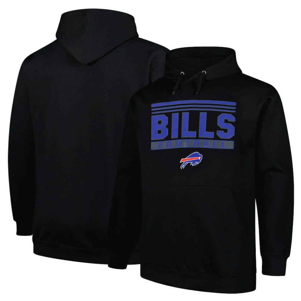 Buffalo Bills Big & Tall Pop Pullover Hoodie Black