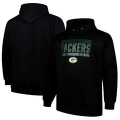 Green Bay Packers Big & Tall Pop Pullover Hoodie Black